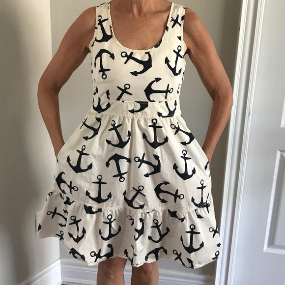 J.crew anchor dress- size 0 - Picture 1 of 3
